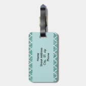 Monogrammen Bagagelabel (Achterkant verticaal)