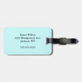 Monogrammen Bagagelabel (Achterkant horizontaal)