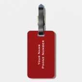 Monogrammen Bagagelabel (Achterkant verticaal)