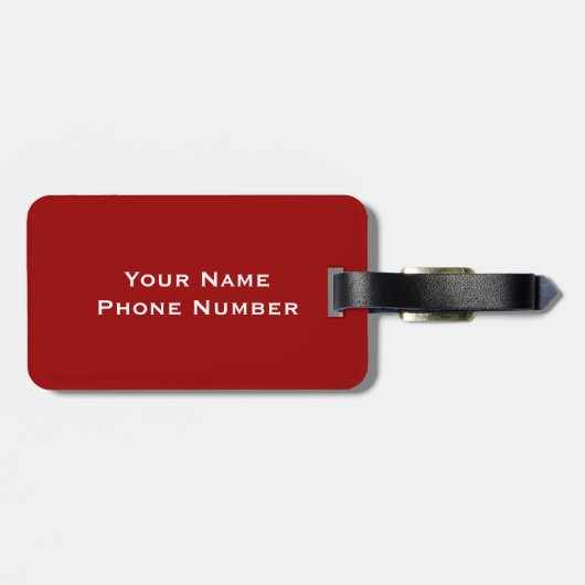 Monogrammen Bagagelabel (Achterkant horizontaal)