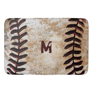 Monogrammen  Baseball Bath Rug for Man Cave Badmat