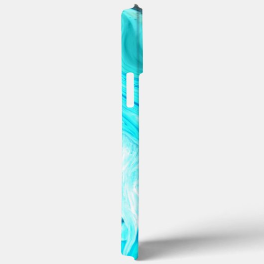 Monogrammen Blauwgroen witte patronen Agate Artsti Case-Mate iPhone Case (Achterkant / Rechts)