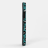Monogrammen Blauwgroen Zwart Witte Patroon Case-Mate iPhone Case (Achterkant/rechts)