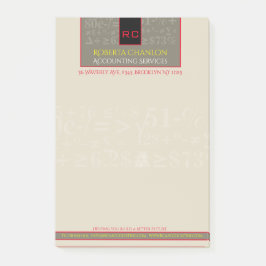 Monogrammen Boekhoudkundige notities Post-it® Notes