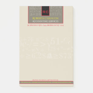 Monogrammen Boekhoudkundige notities Post-it® Notes