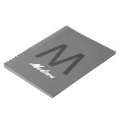 Monogrammen bruidsmeisje groomman bruiloft cadeau  notitieboek (Linkerzijde)