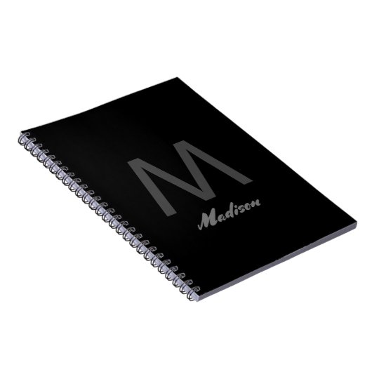 Monogrammen Bruidsmeisje Groomsmen Bruiloft Gift F Notitieboek (Rechterzijde)