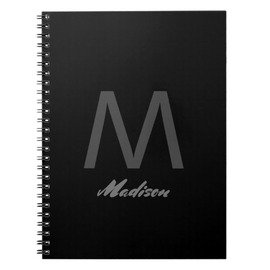 Monogrammen Bruidsmeisje Groomsmen Bruiloft Gift F Notitieboek (Voorkant)