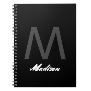 Monogrammen Bruiloft Gift Favor Elegant Custom Zwa Notitieboek