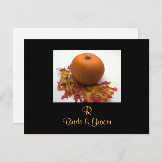 Monogrammen bruiloften bewaren de datumkaarten aankondigingskaart (Voorkant / Achterkant)