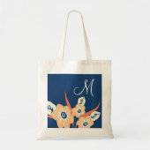 Monogrammen Canvas tassen-Floral Monogram Bag Tote Bag (Voorkant)