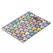 Monogrammen Colorful Boho Mandala Pattern Voeg Naa Notitieboek (Linkerzijde)