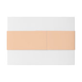 Monogrammen Diep Peach Uitnodigingen Wikkel (Achterkant Voorbeeld)