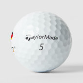 Monogrammen Duitse vlag & Duitse Golf Balls Golfballen (Logo)