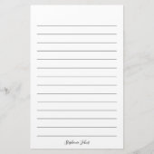 Monogrammen Elegant Briefpapier (Voorkant)