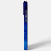 Monogrammen Elektrisch Blauw uniek effect Case-Mate iPhone Case (Achterkant / Links)