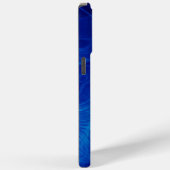 Monogrammen Elektrisch Blauw uniek effect Case-Mate iPhone Case (Achterkant / Rechts)