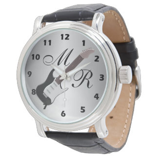 Monogrammen elektrische gitaar horloge