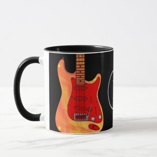 Monogrammen elektrische gitaar mok (Links)