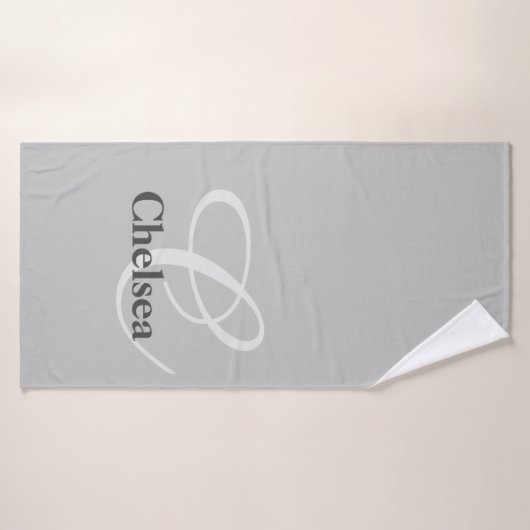 Monogrammen en gepersonaliseerd badhanddoek (Badhanddoek)