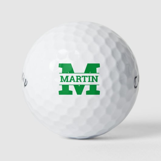 Monogrammen en golfballen (Voorkant)