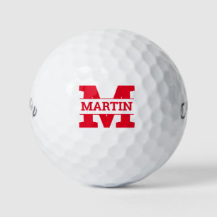 Monogrammen en golfballen
