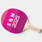  monogrammen en jaren tafeltennisbatje (Zijkant)