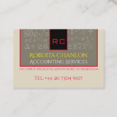 Monogrammen Euro - Visitekaartje (Voorkant)