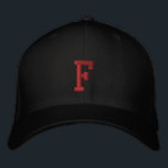 Monogrammen F Verstelbaar Pet<br><div class="desc">Ondersteun uw favoriete team met dit pet. Monogram is aanpasbaar,  zodat kunt u een andere brief vervangen in plaats van "F". Kies uit een verscheidenheid van pet en naaikleuren.</div>