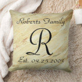 Monogrammen Faux eindigt patronen Kussen (Deken)