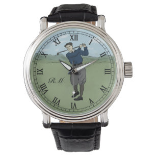 Monogrammen  golfkunst horloge