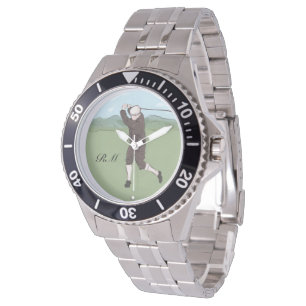 Monogrammen  golfkunst horloge