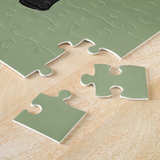 Monogrammen  golfkunst legpuzzel (Zijkant)