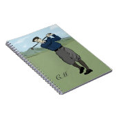 Monogrammen golfkunst notitieboek (Rechterzijde)