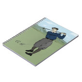 Monogrammen golfkunst notitieboek (Linkerzijde)