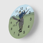 Monogrammen  golfkunst ronde klok (Hoek)