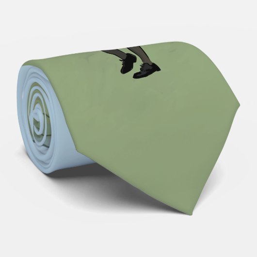 Monogrammen golfkunst stropdas (Opgerold)