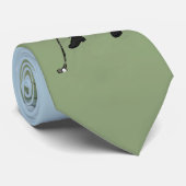 Monogrammen golfkunst stropdas (Opgerold)