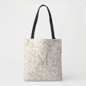 Monogrammen - Goud en grijs goudblad - Abstract on Tote Bag (Voorkant)