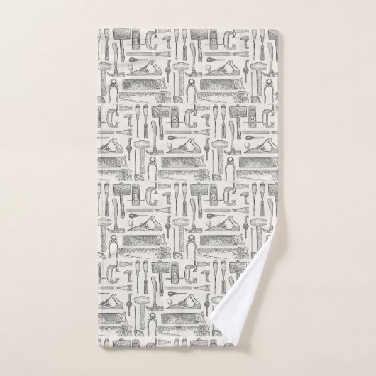 Monogrammen handgereedschappen Patrooncartridge Bad Handdoek (Handdoek)