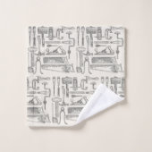 Monogrammen  handgereedschappen Patrooncartridge Bad Handdoek (Wasdoekje)