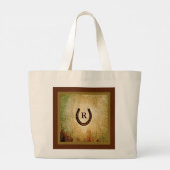 Monogrammen Hoefijzer Grote Tote Bag (Achterkant)