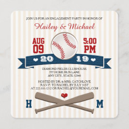 MONOGRAMMEN HONKBAL VERLOVINGSFEEST KAART