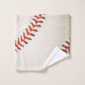 Monogrammen: honkbalsport bad handdoek (Wasdoekje)