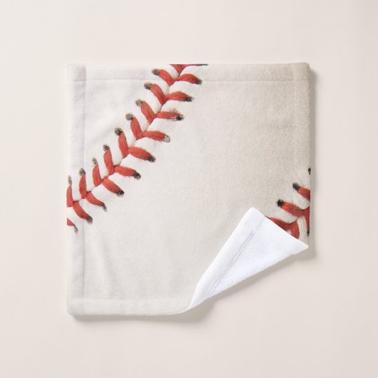 Monogrammen: honkbalsport bad handdoek (Wasdoekje)