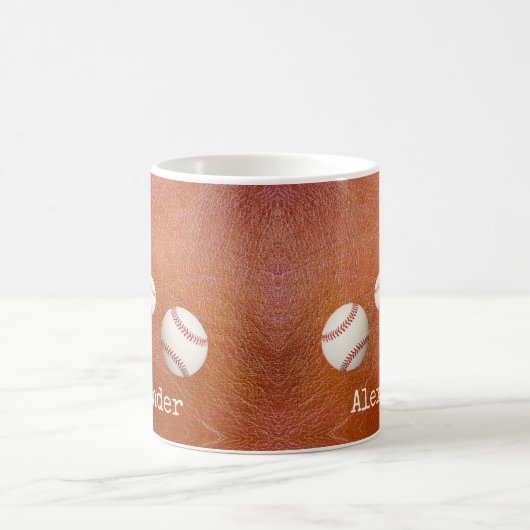 Monogrammen: honkbalsport koffiemok (Center)