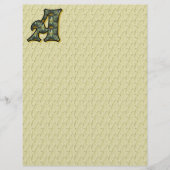 Monogrammen Initiaal A Daisies Stationery (Voorkant)