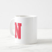 Monogrammen Initiaal Koffiemok (Voorkant links)