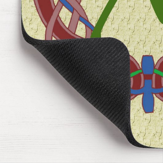 Monogrammen Initialen Celtic Design Mousepad Muismat (Hoek)