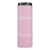 Monogrammen Initialen Drinkware Chic Girly Pink Thermosbeker (Achterkant)